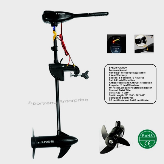 Freshwater Electric Trolling Motors 3286lbs (Black Color)