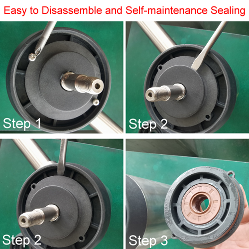 Easy to disassemble and self-maintenance sealing design of PRO motors