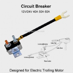 Circuit Breaker for Electric Trolling Motor 12V/24V